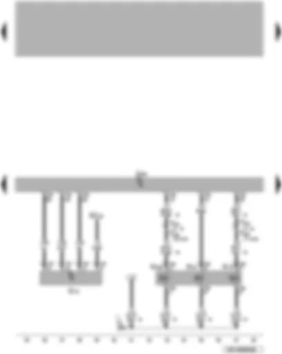 Wiring Diagram  VW PASSAT 2006 - Engine control unit - exhaust gas recirculation valve - air mass meter - charge pressure control solenoid valve