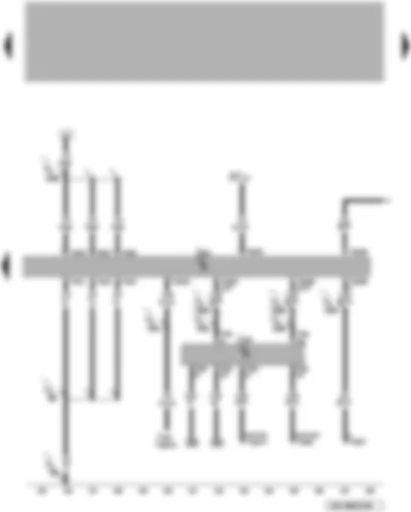 Электросхемa  VW PASSAT 2006 - Блок управления двигателя - диагностический интерфейс шин данных - диагностический разъём