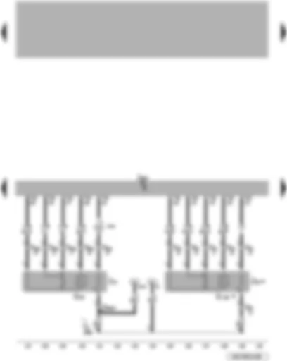 Wiring Diagram  VW PASSAT 2006 - Engine control unit - lambda probe - lambda probe heater - lambda probe 2 - lambda probe 2 heater 2