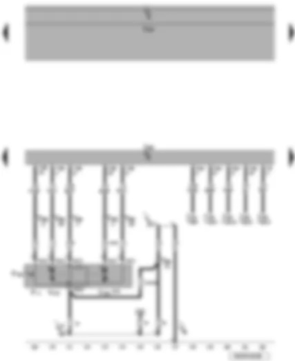 Wiring Diagram  VW PASSAT 2006 - Convenience system central control unit - central locking lock unit