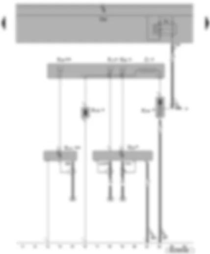 Wiring Diagram  VW PASSAT 2008 - Aerials (saloons) - aerial amplifier - FM frequency filter