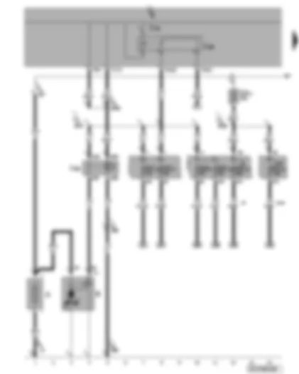 Wiring Diagram  VW PASSAT 2007 - Battery - starter - terminal 15 voltage supply relay 2 - terminal 50 voltage supply relay 2 - fuses