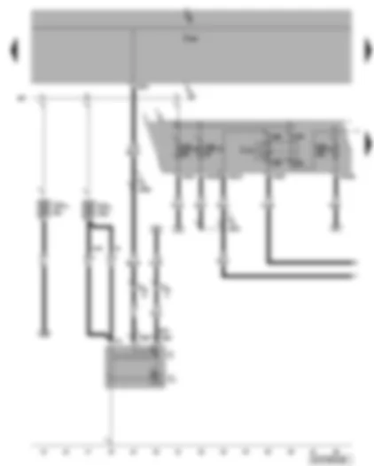 Wiring Diagram  VW PASSAT 2007 - Alternator - fuel system pressurisation pump - terminal 15 voltage supply relay - fuses