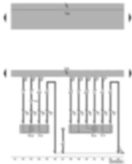 Wiring Diagram  VW PASSAT 2007 - Engine control unit - lambda probe - lambda probe after catalytic converter