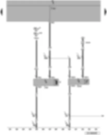 Wiring Diagram  VW PASSAT 2008 - Rain and light detector sensor - wiper motor control unit