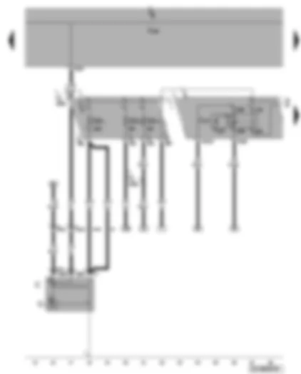 Wiring Diagram  VW PASSAT 2006 - Alternator - terminal 30 voltage supply relay - fuses SA