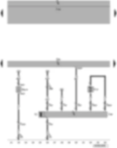 Wiring Diagram  VW PASSAT 2007 - Engine control unit - crankcase breather heater element - radiator fan