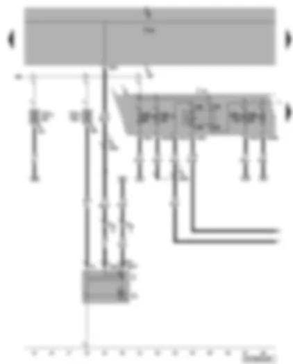 Wiring Diagram  VW PASSAT 2008 - Alternator - fuel system pressurisation pump - terminal 15 voltage supply relay - fuses