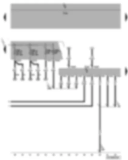 Wiring Diagram  VW PASSAT 2008 - Engine control unit - fuses SB