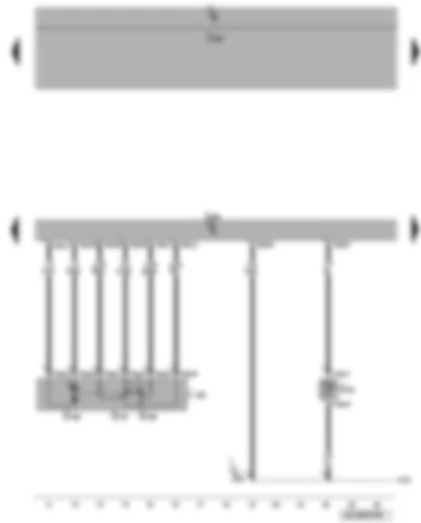 Wiring Diagram  VW PASSAT 2007 - Engine control unit - throttle valve drive - coolant temperature sender
