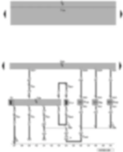 Wiring Diagram  VW PASSAT 2008 - Engine control unit - radiator fan control unit - active charcoal filter system solenoid valve 1 - inlet camshaft control valve 1 - variable intake manifold change-over valve