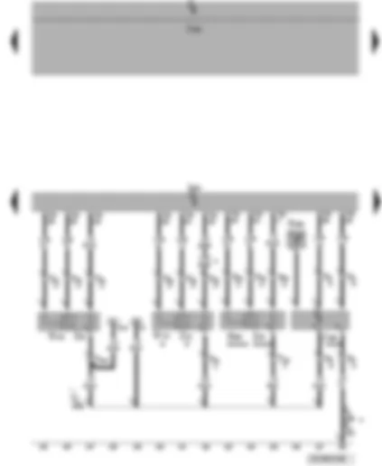 Wiring Diagram  VW PASSAT 2007 - Engine control unit - Lambda probe after catalytic converter - NOx sensor control unit - NOx sender