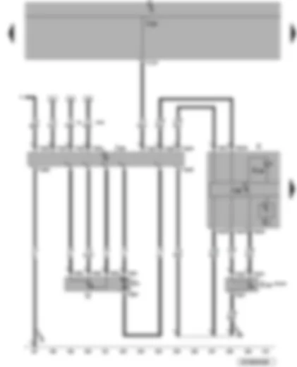 Электросхемa  VW PASSAT 2008 - Блок управления топливного насоса - комбинация приборов - указатель уровня топлива - подкачивающий топливный насос