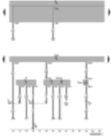 Wiring Diagram  VW PASSAT 2008 - Engine control unit - fuel pressure regulating valve - clutch position sender - brake light switch