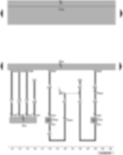 Wiring Diagram  VW PASSAT 2007 - Engine control unit - air mass meter - charge pressure control solenoid valve - exhaust gas recirculation cooler changeover valve