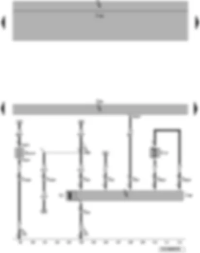 Wiring Diagram  VW PASSAT 2007 - Engine control unit - heater element for crankcase breather - radiator fan