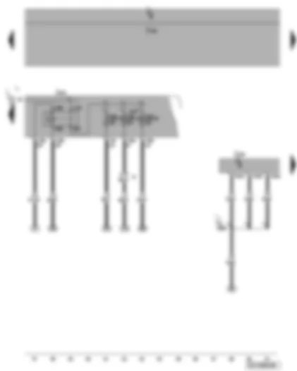 Wiring Diagram  VW PASSAT 2008 - Engine control unit - Motronic current supply relay 2 - fuses SB