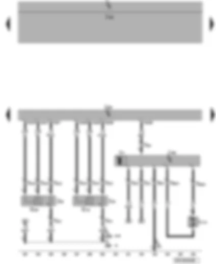 Wiring Diagram  VW PASSAT 2008 - Engine control unit - Lambda probe after catalytic converter - radiator fan