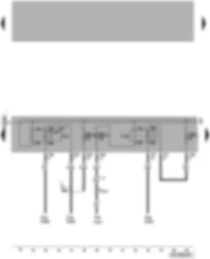Wiring Diagram  VW PASSAT 2007 - Motronic current supply relay - circulation pump relay - SB-fuse