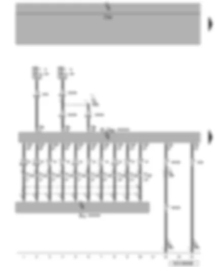 Wiring Diagram  VW PASSAT 2005 - Voltage supply for radio - control unit with display for TV - radio navigation - CD changer