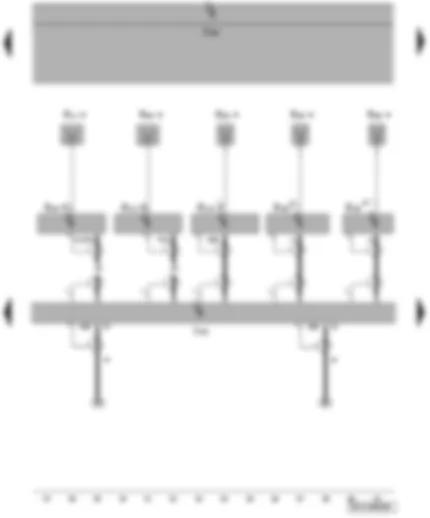 Wiring Diagram  VW PASSAT 2005 - Aerial (Variant) - aerial amplifier - aerial selection control unit