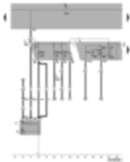 Wiring Diagram  VW PASSAT 2008 - Alternator - terminal 30 voltage supply relay - fuses SA