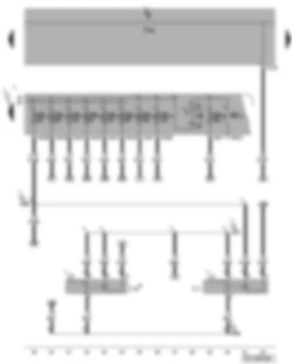 Wiring Diagram  VW PASSAT 2008 - Fuel pump relay - electric fuel pump 2 relay - fuses SB
