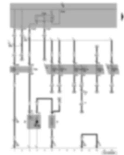 Wiring Diagram  VW PASSAT 2008 - Battery - starter - terminal 15 voltage supply relay - terminal 50 voltage supply relay - fuses