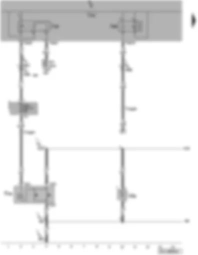 Wiring Diagram  VW PASSAT 2010 - Warning buzzer for pedal switch on front passenger side - terminal 15 voltage supply relay - terminal 30 voltage supply relay - fuses