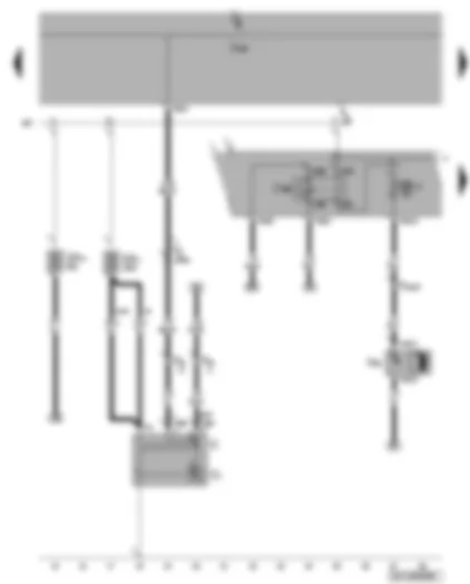 Wiring Diagram  VW PASSAT 2008 - Alternator - additional coolant pump relay - coolant circulation pump - fuses