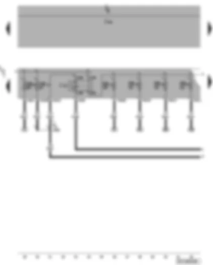 Wiring Diagram  VW PASSAT 2008 - Terminal 15 voltage supply relay - fuses