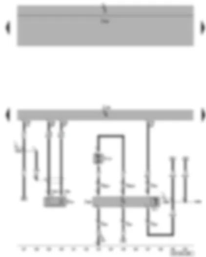 Wiring Diagram  VW PASSAT 2008 - Engine control unit - knock sensor - radiator fan control unit - radiator fan