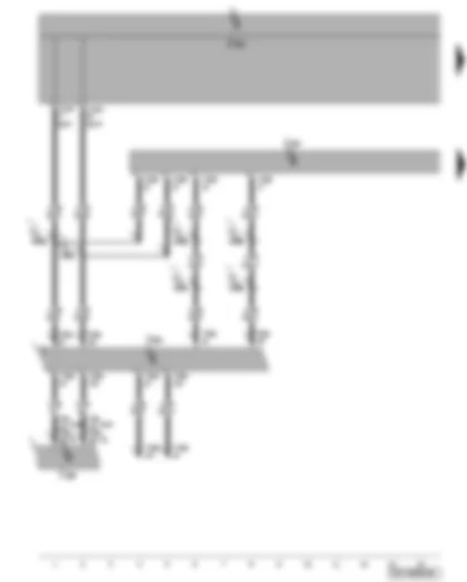 Wiring Diagram  VW PASSAT 2010 - Steering column electronics control unit - data bus diagnosis interface