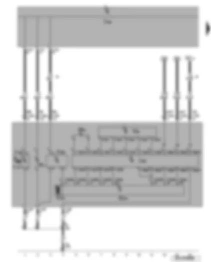 Wiring Diagram  VW PASSAT 2010 - Left headlight - left headlight power output module - left gas discharge bulb - left dynamic cornering light control motor