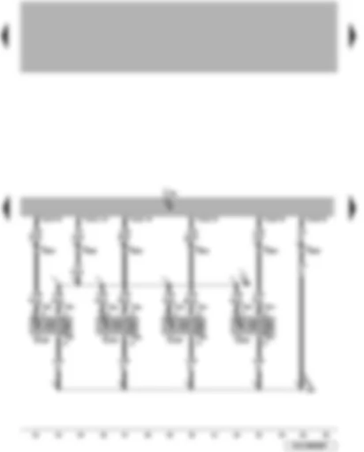 Wiring Diagram  VW PASSAT 2008 - Park assist steering control unit - rear parking aid sender (Variant)
