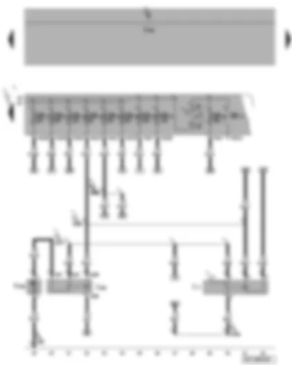 Электросхемa  VW PASSAT 2008 - Реле топливного насоса - реле электрического топливного насоса 2 - дополнительный топливный насос - предохранители SB