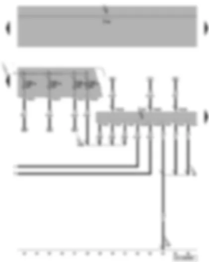 Wiring Diagram  VW PASSAT 2008 - Engine control unit - fuses SB