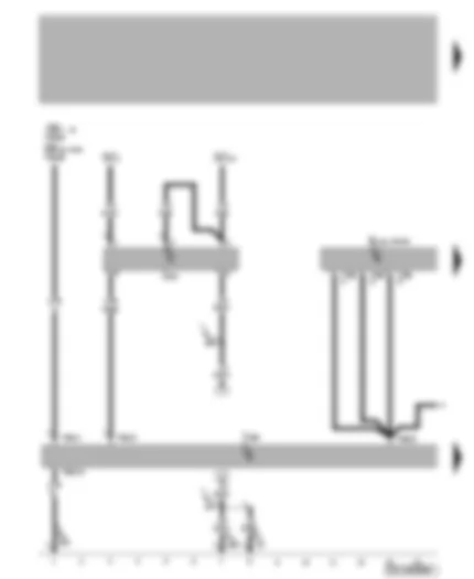 Wiring Diagram  VW PASSAT 2008 - Multimedia system control unit - voltage monitoring relay - additional connections unit for audio and video