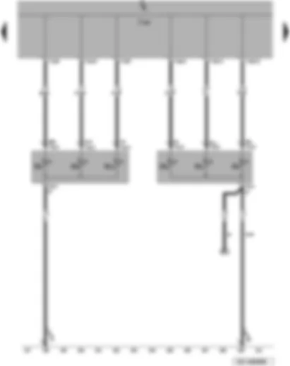 Wiring Diagram  VW PASSAT 2009 - Onboard supply control unit - tail light bulbs - turn signal bulbs - brake light bulbs