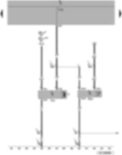 Wiring Diagram  VW PASSAT 2009 - Onboard supply control unit - rain and light detector sensor - wiper motor control unit - wiper motor