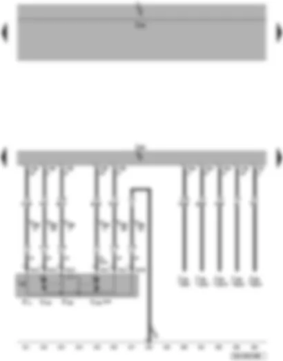 Wiring Diagram  VW PASSAT 2009 - Convenience system central control unit - central locking lock unit