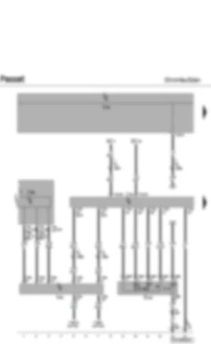 Wiring Diagram  VW PASSAT 2010 - Electronically controlled damping control unit - shock absorber damping adjustment button - shock absorber damping adjustment warning lamp - self-diagnosis connection