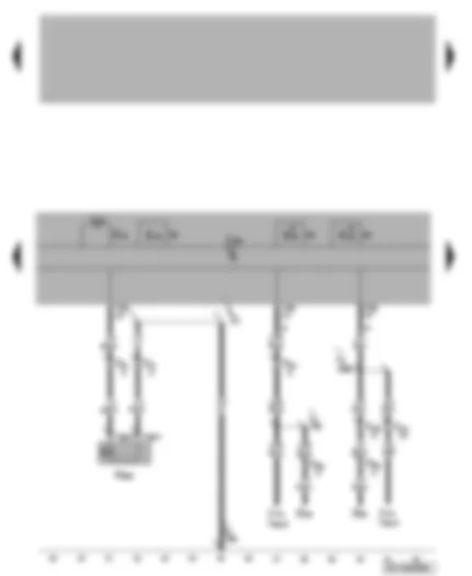 Wiring Diagram  VW PASSAT 2010 - Air conditioning system control unit - air conditioner compressor regulating valve