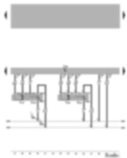 Wiring Diagram  VW PASSAT 2009 - Climatronic control unit - defroster flap control motor - right temperature flap control motor