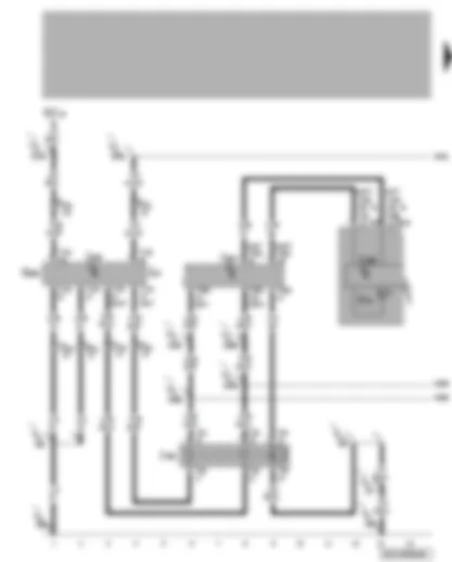 Wiring Diagram  VW PASSAT 2010 - Distance Regulation Control Module - Powertrain CAN-Bus Cut-Off Relay - Sensor for Automatic Distance Control