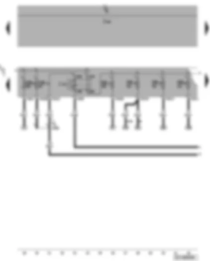 Wiring Diagram  VW PASSAT 2009 - Terminal 15 voltage supply relay - fuses
