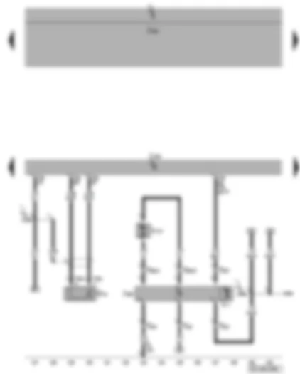 Wiring Diagram  VW PASSAT 2009 - Engine control unit - knock sensor - radiator fan control unit - radiator fan