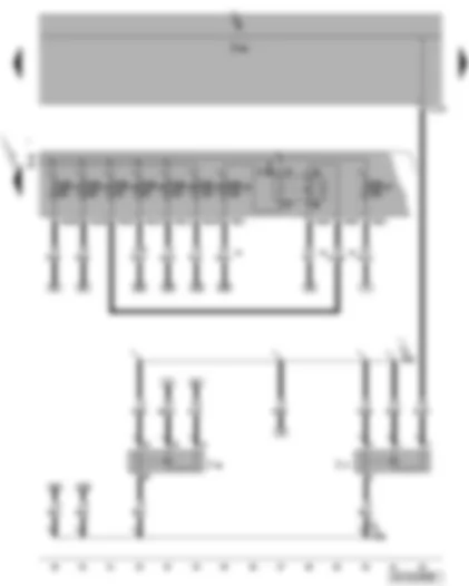 Wiring Diagram  VW PASSAT 2009 - Fuel pump relay - secondary air pump relay - SB-fuses