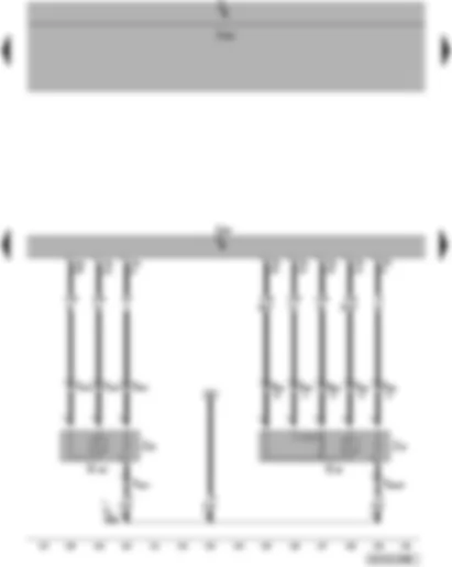 Wiring Diagram  VW PASSAT 2010 - Engine control unit - Lambda probe - Lambda probe heater