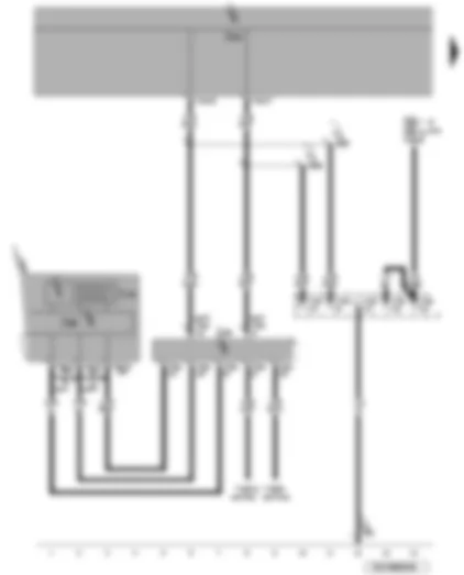 Wiring Diagram  VW PASSAT 2010 - Voltage supply - onboard supply control unit - data bus diagnostic interface - self-diagnosis connection